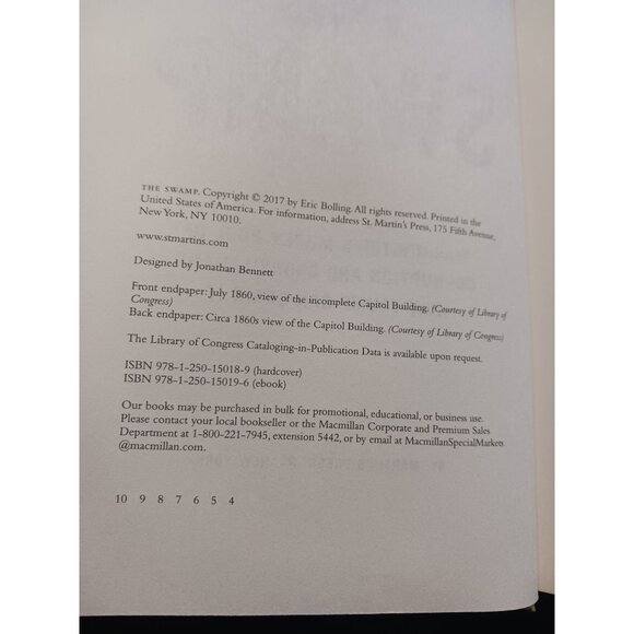 The Swamp by Eric Bolling HC DJ NEW - Picture 5 of 5